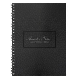 Zwarte vintage nepleer textuur notitieboek