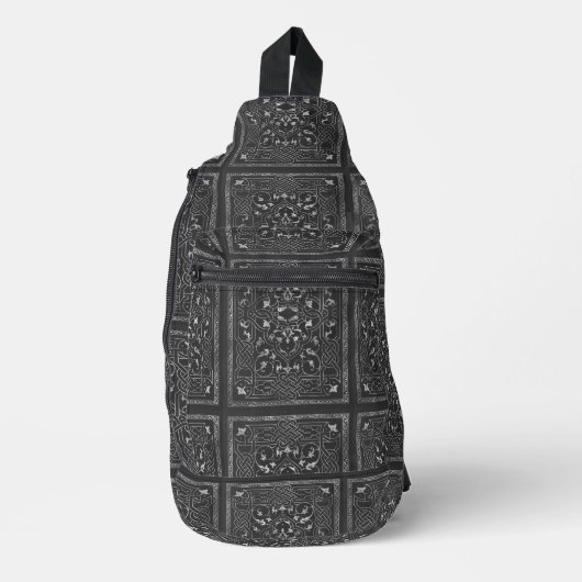 Zwarte Vintage Sling Tas (Voorkant)