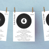 Zwarte Vinyl Record Hanging Tafel Zitting Kaart