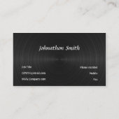 Zwarte vinyl visitekaartje (Achterkant)