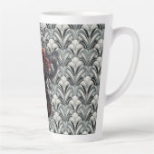 Zwarte viool in Art Deco GMajor Ceramic Latte Mok (Rechts)
