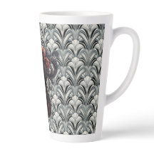 Zwarte viool in Art Deco GMajor keramische latte m