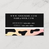 Zwarte vip-kaart met goud visitekaartje (Achterkant)