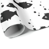 zwarte vis op wit cadeaupapier (Rol Hoek)
