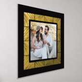 Zwarte visgraat Custom Foto Folie Art Print (Laagn)