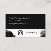 Zwarte Visitekaartje (Achterkant)