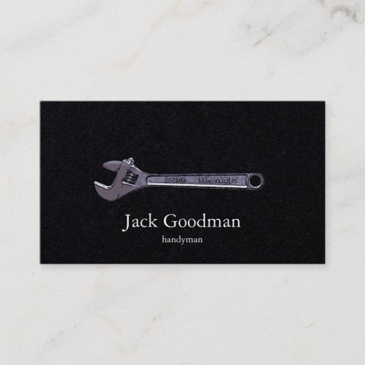 zwarte visitekaartje (Voorkant)