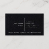 zwarte visitekaartje (Achterkant)
