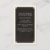 Zwarte Visitekaartje van het Keltische Oog Tarot L (Achterkant)