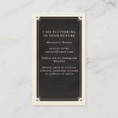 Zwarte Visitekaartje van het Keltische Oog Tarot L (Achterkant)