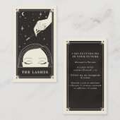 Zwarte Visitekaartje van het Keltische Oog Tarot L (Voorkant / Achterkant)