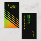 Zwarte Visitekaartjes (Voorkant / Achterkant)