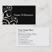 Zwarte Visitekaartjes (Voorkant / Achterkant)