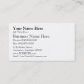 Zwarte Visitekaartjes (Achterkant)