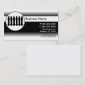 Zwarte visitekaartjes voor afwerking met witte fla (Voorkant / Achterkant)