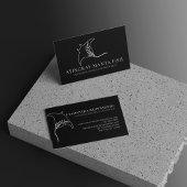 Zwarte vismanta visitekaartje