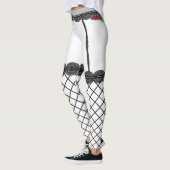 Zwarte visnet-Leggings Leggings (Links)