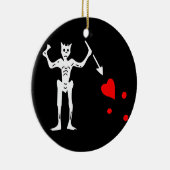 Zwarte vlag keramisch ornament (Rechts)