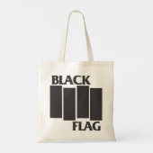 zwarte vlag tote bag (Achterkant)