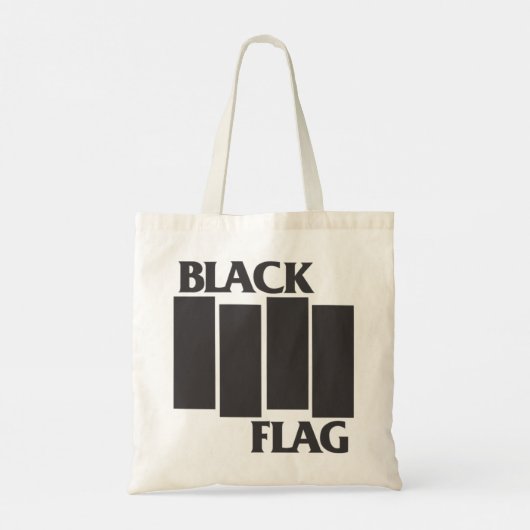zwarte vlag tote bag (Achterkant)