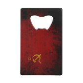 Zwarte vlag van de Sovjet-Unie Creditkaart Flessenopener (Voorkant)