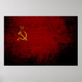 Zwarte vlag van de Sovjet-Unie Poster (Voorkant)