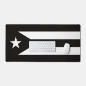 Zwarte vlag van Puerto Rico Bureaumat (Keyboard & Muis)