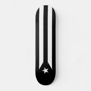 Zwarte vlag van Puerto Rico Persoonlijk Skateboard