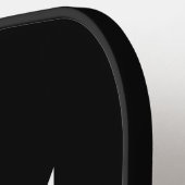 Zwarte vlag van Puerto Rico Pickleball Paddle (Links Detail)