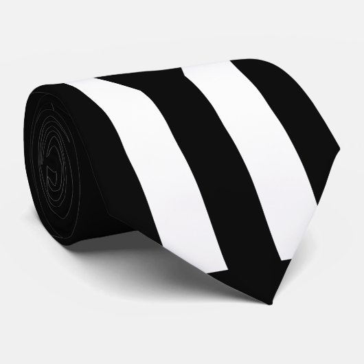 Zwarte vlag van Puerto Rico Stropdas (Opgerold)