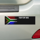 Zwarte vlag Zuid-Afrika Bumpersticker (Op auto)
