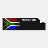Zwarte vlag Zuid-Afrika Bumpersticker (Voorkant)