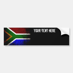 Zwarte vlag Zuid-Afrika Bumpersticker