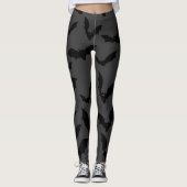 zwarte vleermuis leggings (Voorkant)