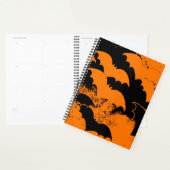 Zwarte vleermuizen in het Sinaasappel Planner (Display)