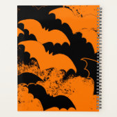 Zwarte vleermuizen in het Sinaasappel Planner (Achterkant)