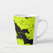 Zwarte vleermuizen in vlieggeel latte mok (Rechts)