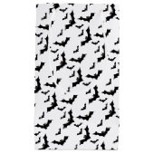 Zwarte vleermuizen vliegen in formatie klein cadeauzakje (Voorkant)