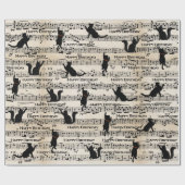 Zwarte vlekjes op blad cadeaupapier (Vlak)