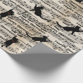 Zwarte vlekjes op blad cadeaupapier (Hoek)