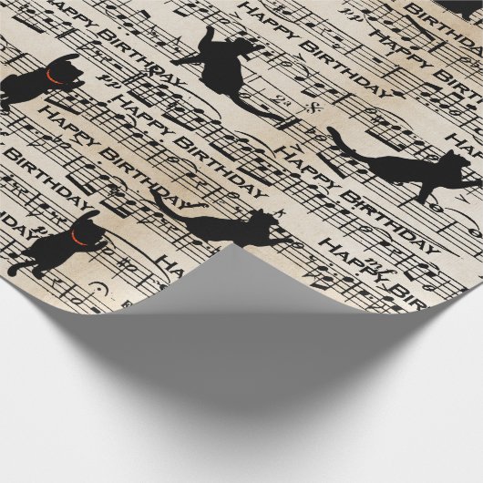 Zwarte vlekjes op blad cadeaupapier (Hoek)