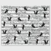 Zwarte vlekjes op blad cadeaupapier (Vlak)