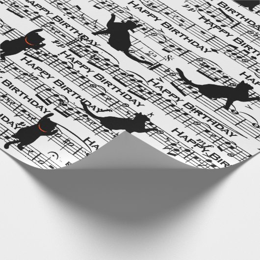 Zwarte vlekjes op blad cadeaupapier (Hoek)