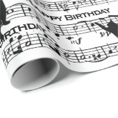 Zwarte vlekjes op blad cadeaupapier (Rol Hoek)