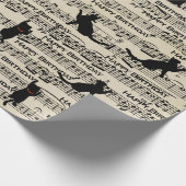 Zwarte vlekjes op blad cadeaupapier (Hoek)