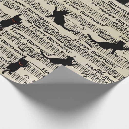 Zwarte vlekjes op blad cadeaupapier (Hoek)