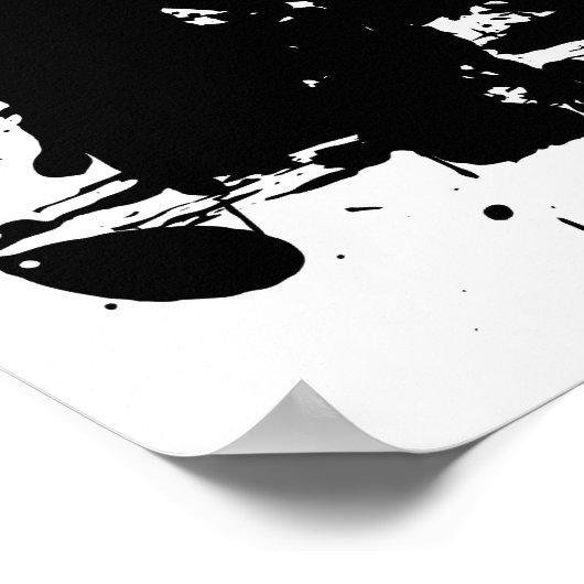 Zwarte vlekken poster (Hoek)