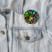 zwarte vlekken ronde button 5,7 cm (In situ)