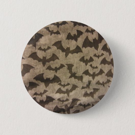 Zwarte vlekken ronde button 5,7 cm (Voorkant)