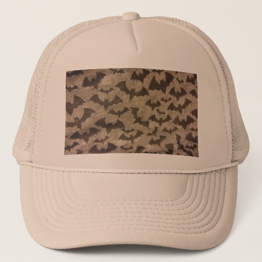 Zwarte vlekken trucker pet (Voorkant)